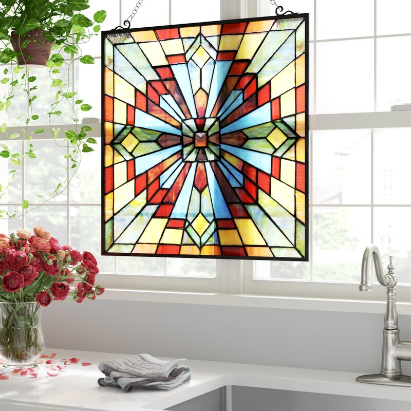 Astoria Grand Stained Glass Window Panel Reviews Wayfair